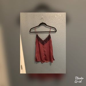 Satin tank size XS